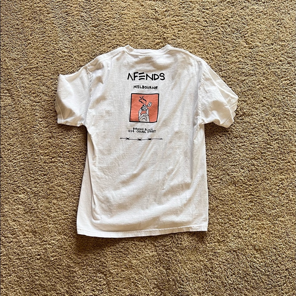 AFENDS Men’s “Burning Black” T-Shirt